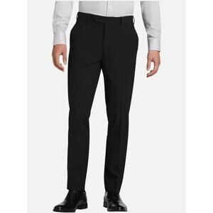 Calvin Klein Mens Jayden Dress Pants 34x32 Black Skinny Fit Flat Front NWT